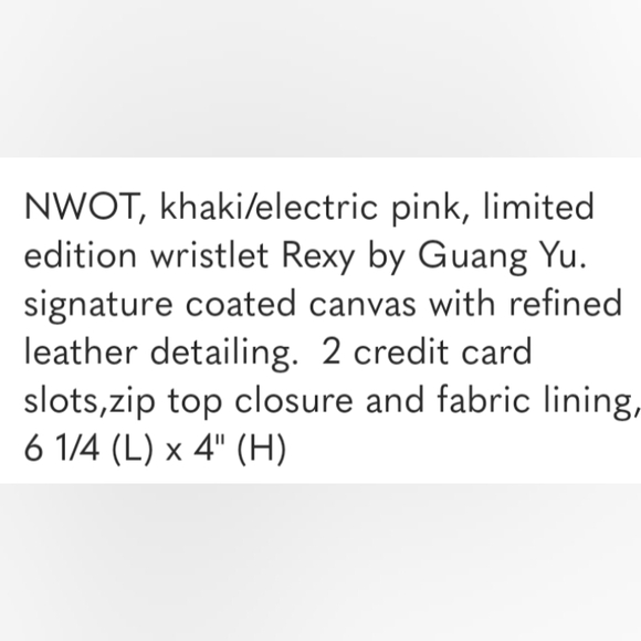 Coach Rexy Wristlet; Limited Edition, NWOT; $98 - Picture 8 of 8